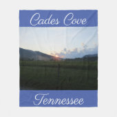Cades Cove Tennessee Mountains Fleece Blanket (Voorkant)