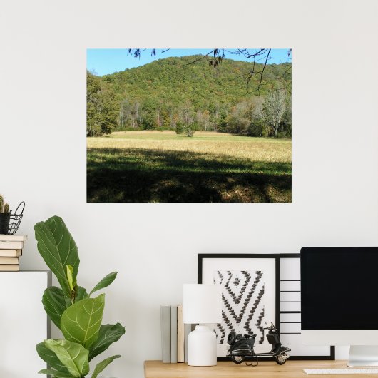 Cades Cove-veld Poster (Thuiskantoor)