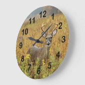Cades Cove Whitetail Buck Wall klok (Hoek)