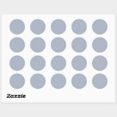 Cadet blauw (Crayola) (effen kleur) Ronde Sticker (Vel)