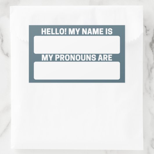 Cadet Blue Name & Pronoun Labels (Tas)