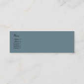 Cadet Blue Visitekaartje (Achterkant)