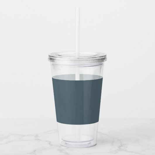 Cadet (effen kleur) acryl drinkbeker (Voorkant)