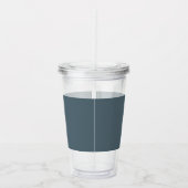 Cadet (effen kleur) acryl drinkbeker (Rechts)