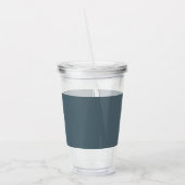 Cadet (effen kleur) acryl drinkbeker (Links)