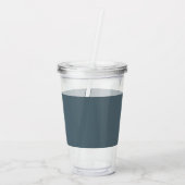 Cadet (effen kleur) acryl drinkbeker (Achterkant)