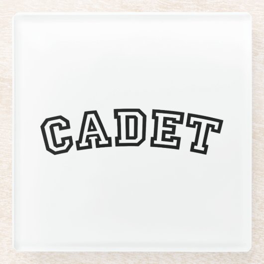 CADET GLAZEN ONDERZETTER (Voorkant)