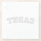 CADET GLAZEN ONDERZETTER (Achterkant)