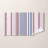 Cadet Grey and Desaturated Rose Stripes Bad Handdoek (Handdoek)