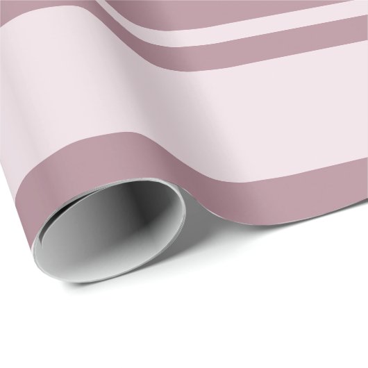 Cadet Grey and Desaturated Rose Stripes Cadeaupapier (Rol Hoek)