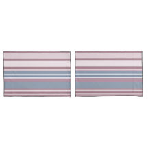 Cadet Grey and Desaturated Rose Stripes
