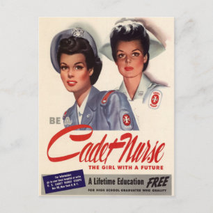 Cadet Nurse Briefkaart