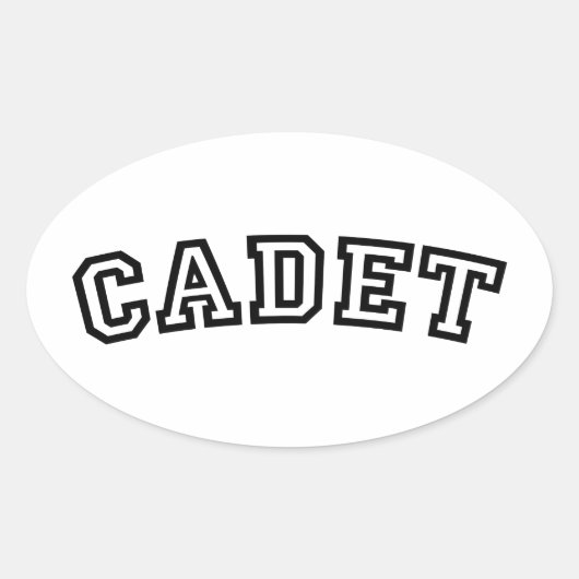 CADET OVALE STICKER (Voorkant)