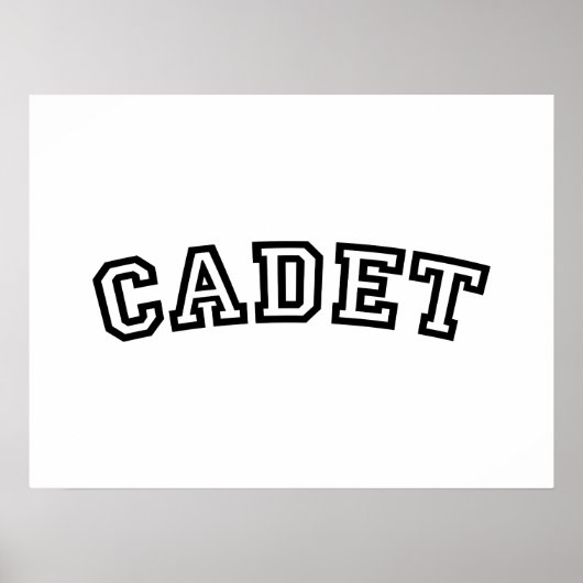 CADET POSTER (Voorkant)