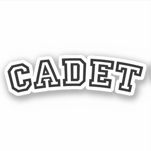 CADET STICKER (Voorkant)