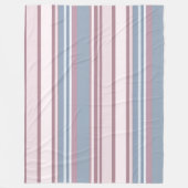 Cadetgrijs en verkleurde roze strepen fleece deken (Voorkant)