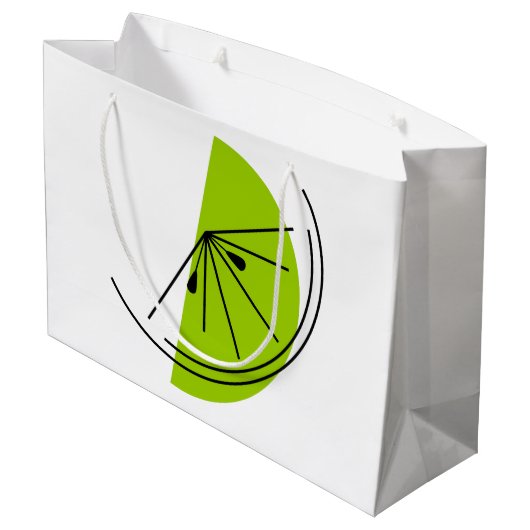 Cadeuszak voor Citrus Limoen Groot Cadeauzakje (Achterkant Gekanteld)