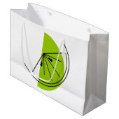 Cadeuszak voor Citrus Limoen Groot Cadeauzakje (Voorkant Gekanteld)