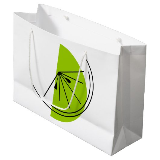 Cadeuszak voor Citrus Limoen Groot Cadeauzakje (Voorkant Gekanteld)
