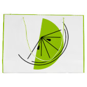 Cadeuszak voor Citrus Limoen, grote limoen Groot Cadeauzakje (Achterkant)