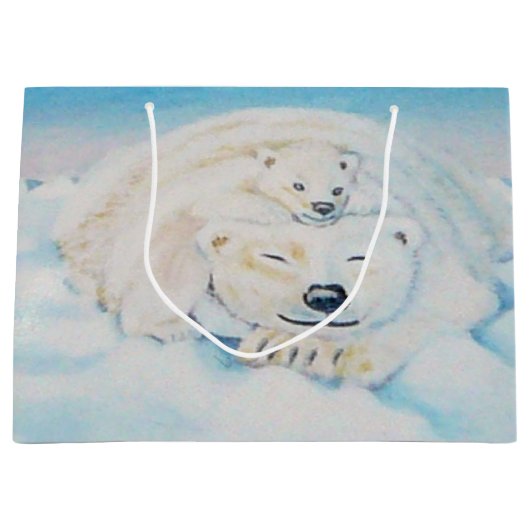 Cadezak voor poolbeer large cadeautasje (Voorkant)