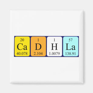 Cadhla periodiek table name magnet