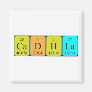 Cadhla periodiek table name magnet