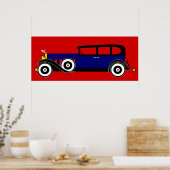 Cadillac 16 V van Al Capone - Roaring 20's Poster (Keuken)