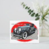 CADILLAC 1930 V/16 BRIEFKAART (Staand voorkant)