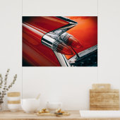 Cadillac American Made Car Tailfin Lights Poster (Keuken)