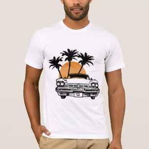 Cadillac Car Sunset T Shirt