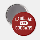 Cadillac - Cougars - Midden - Detroit Nederland Magneet (Voorkant / Achterkant)