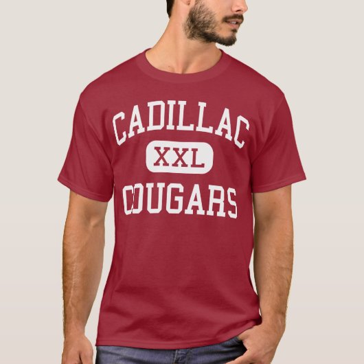 Cadillac - Cougars - Middle - Detroit Michigan T-shirt (Voorkant)
