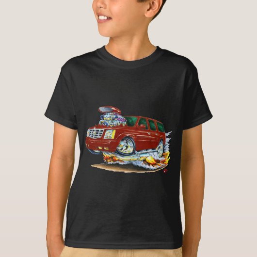 Cadillac Escalade Maroon Truck T-shirt (Voorkant)
