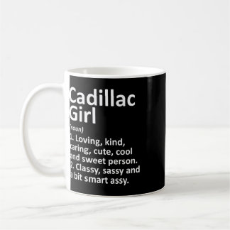 Cadillac Girl Mi Michigan Grappige Stad Thuis Root Koffiemok