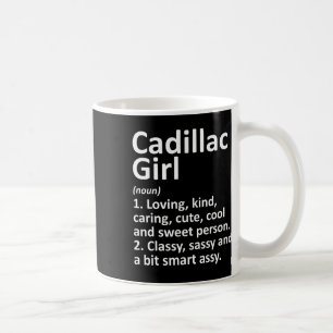 Cadillac Girl Mi Michigan Grappige Stad Thuis Root Koffiemok
