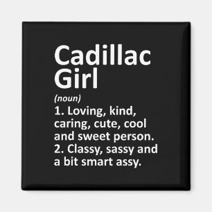 Cadillac Girl Mi Michigan Grappige Stad Thuis Root Magneet