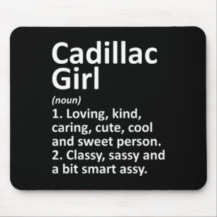 Cadillac Girl Mi Michigan Grappige Stad Thuis Root Muismat