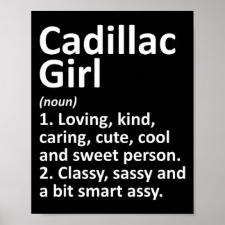 Cadillac Girl Mi Michigan Grappige Stad Thuis Root Poster