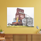 Cadillac Grain Elevator Canvas Afdruk (Insitu (Woonkamer))