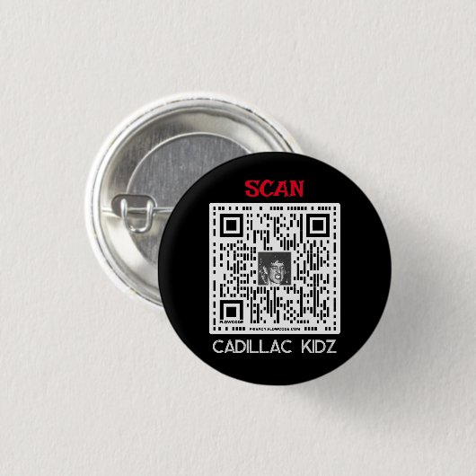 Cadillac Kidz Q Code Button #1 (Voorkant /achterkant)