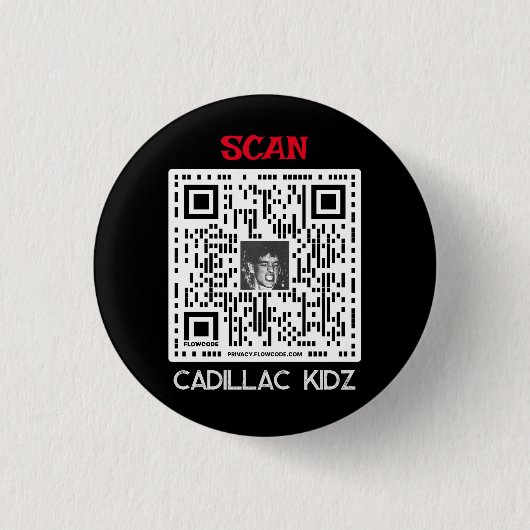 Cadillac Kidz Q Code Button #1 (Voorkant)