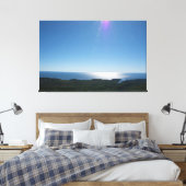 Cadillac Mountain 60" x 40", 1.5", Enkel canvas Afdruk (Insitu (Slaapkamer))