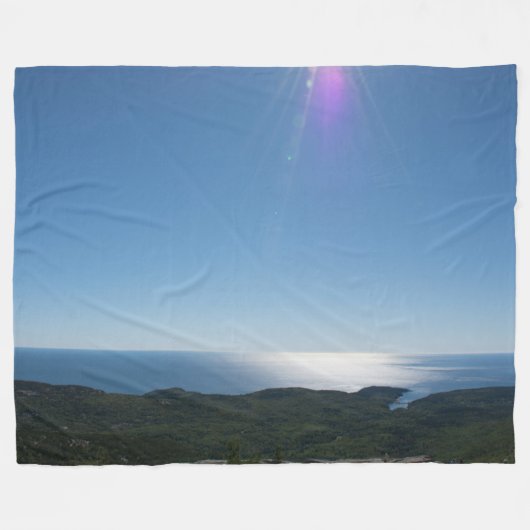 Cadillac Mountain fleece deken, groot Deken (Voorkant (Horizontaal))