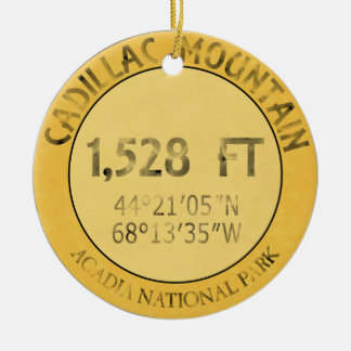 Cadillac Mountain Keramisch Ornament