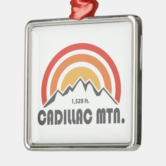 Cadillac Mountain Metalen Ornament (Links)