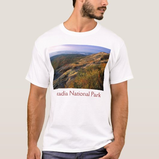 Cadillac Mountain, Nationaal Park Acadia T-shirt (Voorkant)