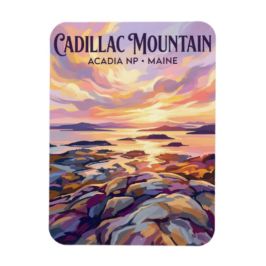 Cadillac Mountain, Nationaal park Acadia VS Magneet (Verticaal)