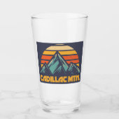 Cadillac Mountain Retro Turquoise Glas (Voorkant)