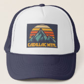 Cadillac Mountain Retro Turquoise Trucker Pet (Voorkant)